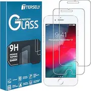 T Tersely [2 Packs] Screen Protector for iPhone 8 Plus/iPhone 7 Plus/iPhone 6s Plus/iPhone 6 Plus (5.5 inch), Case Friendly Tempered Glass Film Guard
