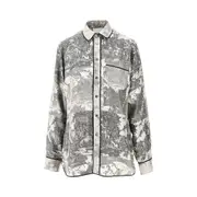 [PIERRE LOUIS MASCIA] PIERRE LOUIS MASCIA Toile de Jouy printed silk shirt Woman L L Grey
