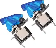 POPETPOP 2Pcs 12V LED Light Rocker Toggle LED Toggle Automotive for Car Truck Boat (Blue)