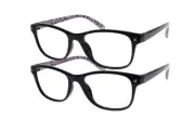 CHLOE BLUE LIGHT READING GLASSES, 2 PAIRS - Choose Magnification