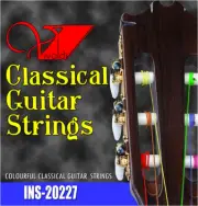 Vivaldi Classical Guitar String Nylon Core Multicolored