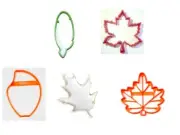 LEAVES TREE LEAF FOLIAGE FOREST TREES SET OF 5 COOKIE CUTTER USA PR1526