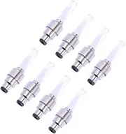 CLISPEED 8Pcs Colorful Wheel Lights Tire Light for Car Bike Motorcycle LED Valve Cap Lights for Enhanced Visibility and Style for Night Riding
