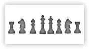Chess Pieces Game Stencil - Choose a Size - Laser-Cut Reusable Plastic