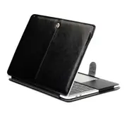 For 2016 Macbook Pro 15.4 Inch A1707 Laptop Crazy Horse Texture Horizontal Flip Leather Case(Black)