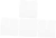 Generic 4pcs Pvc Hair Bonding Glue Protector Glue Protector for Hair Extension Hair Extension Protective Shield Hair Extensions Tools Kit White
