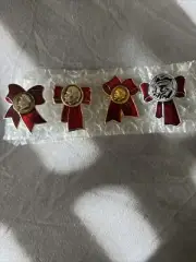 Set If 4 VLADIMIR LENIN Russian Metal Pin Souvenir