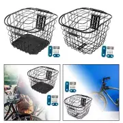 Bicycle Basket Front Rear Iron Wire Portable Storage Basket Bike Wire Basket