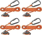 Tie Down Straps Ratchet, Reflective Paracord with Aluminum Alloy Carabiner, Hiking Accessories, Climbing Cord & Webbing for Family, Friends, Home