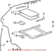Genuine OEM Sunroof Glass Seal for Toyota 6325160062