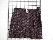"NEW" ANN TAYLOR LOFT SIZE 16==LADY PRINT / RUFFLED WRAP FRONT SKIRT