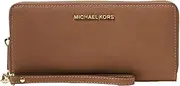 [Michael Kors] Women's Jet Set Travel Leather Continental Wristlet