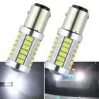 2X BAY15D 1157 Car Tail Stop Brake Light 5630 33SMD LED Canbus Bulb 12V White