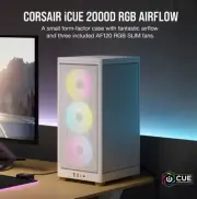 Corsair iCUE 2000D RGB AIRFLOW, Mesh Panels, USB-C, ICUE, 3x AF120 RGB Slim Fans