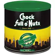 Chock Full O’Nuts Original Decaf Ground Coffee, Medium Roast - Gourmet Coffee B