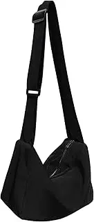 [Lizbin] Messenger Bag, Crossbody Bag Shoulder Bag, Crossbody Shoulder Bags Hobo Bags, Shoulder Tote Bag for Women and Men, Casual Work Bag (Black)