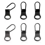 6pcs Zipper Pull Replacement, Detachable Zipper Tab Zipper Pullers Repair Han...
