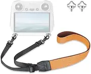 Lykus 2023 Lanyard/Neck Strap/Leash for DJI RC/DJI RC 2/RC Pro, Orange with Crown-shaped Screws, Compatible with DJI Mini 3/Pro,Mavic 3 Pro/Classic,DJI Air 3