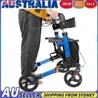 Folding Mobility Elderly Walking Frame Aid Rollator Seat Walker Lightweight AU