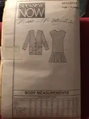 See & Sew 6453 Misses Jacket & Dress Sizes 18-20-22 No Envelope