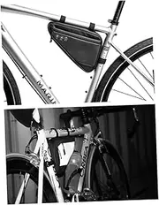 SUPVOX Triangle Bike Pouch Durable Road Bike Storage Bag for Mountain Biking Lightweight and Practical Cycling Accessory for Tools and Essentials for