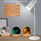 3IN1 LED Table Lamp Touch Dimmable Bedside Reading Night Light Sunset Projection