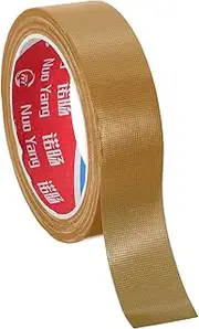 uxcell 1.2"x0.007" Bookbinding Tape, 22 Yard Cloth Bookbinding Repair Tape Book Binding Tape Self Adhesive for Repairing Old Books, Brown