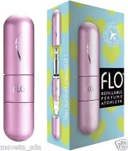 NEW Flo Refillable Fragrance Atomiser Travel Perfume Bottle PINK 4.7ml 0.16oz