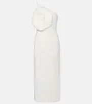 [Blumarine] Blumarine Floral embroidered midi dress AU 8 white