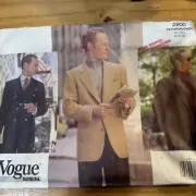 Vogue Pattern 2800 UNCUT F/F Men's Size 32 - 34 - 36 Blazer Suit Jacket VTG 90s