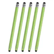 5 Pcs Stylus Pens for Touch Screen, 2 in 1 Universal Capacitive Stylus, Green
