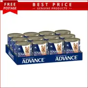 ADVANCE Dog Food Adult All Breed Chicken & Salmon & Rice Cans Wet Food 700g x 12