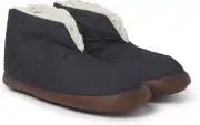 Dearfoams Men's Indoor/Outdoor Warm Up Bootie Slippers Shoes Size 7-8