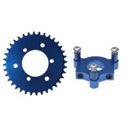 CNC Blue 36T Sprocket With 1.5" Adapter Fits 60cc 66cc 80cc Motorized BicycleNew