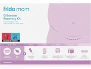 [Frida Mom] C-Section Recovery Must Have Kit for Labour, Delivery & Postpartum: Socks, Peri Bottle, Disposable Knickers, Abdominal Support Binder, Shower Wipes, Silicone Scar Patches, & Toiletry Bag
