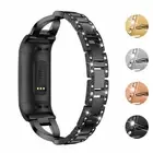 StrapsCo Rhinestone Alloy Watch Bracelet Band Strap for Fitbit Charge 4
