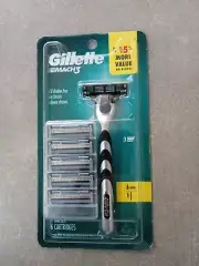 gillette mach 3 razor 6refill Blades