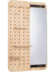 [Furb] Wooden Drawer Slide Makeup Mirror 120x40cm in Natural