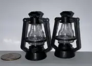1:6 Dollhouse Miniature Lantern Dummy Kerosene Lamp Black Barbie Or 16” Dolls