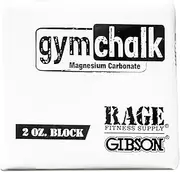 Gibson Athletic Premium Block Gym Chalk, 1Lb, Consists of (8) 2 oz Blocks, Magnesium Carbonate, Gymnastics, Weightlifting, Rock Climbing White