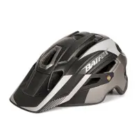在飛比找蝦皮購物優惠-BATFOX自行車頭盔 山地車 一體成型騎行頭盔 帶警示燈 