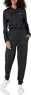 [HUGO] Pure Relaxed Fit Hooded Onesie, Stormy Black