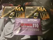 TWO TDK MA 110 ONE TDK High Bias 110 3 Cassettes SEALED