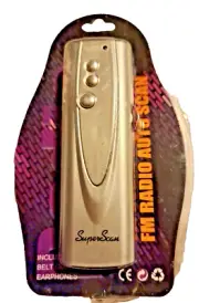 Super Scan FM Radio Auto Scan With Mini Torch with Belt Clip and Earphones (T3)