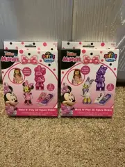 Disney Minnie Daisy Cra Z Art Softee Dough Mold n Play 3D Figure Maker Lot of 2