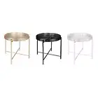 Iron Outdoor Side Table Planter Holder Small Decorative Metal Accent End Table