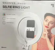 Sharper Image Social Star Selfie Ring Light Adjustable Stand Remote Bluetooth