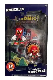 Tomy Sonic Universe & Classic Knuckles Figure With Comic Book 32 Pages