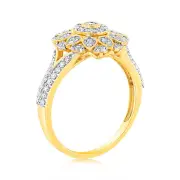 1/ 2 Carat Luminesce Lab Grown Diamond Ring In 9ct Yellow Gold, M