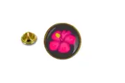pins pin's badge metal lapel hat button hawaii flower hibiscus
